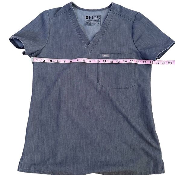 Figs ~ Catarina One-Pocket Scrub Top style FW1000 ~ size XS ~ Graphite grey - Picture 9 of 13
